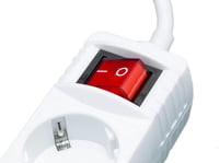 Meister Power Socket Strip 6 Plus 1 hosszabbító 2m - 7 aljzat - 2-3+1, White 3