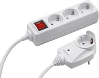 Meister Power Socket Strip 6 Plus 1 hosszabbító 2m - 7 aljzat - 2-3+1, White 1