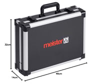Geantă goală pentru scule Meister din aluminiu - 460 x 320 x 140 mm - 15 buzunare pentru scule - cu benzi elastice - capacitate portantă 15 kg - compartimente personalizabile - negru 8
