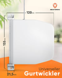 MEISTERBAU Redőny Szíj Tekercs 14mm Felületre Szerelhető 5db - Német Gyártás 5