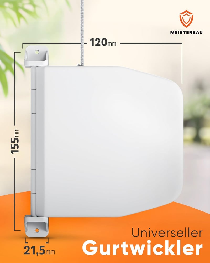 MEISTERBAU Redőny Szíj Tekercs 14mm Felületre Szerelhető 5db - Német Gyártás
