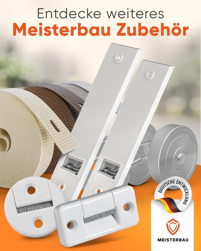 MEISTERBAU Redőny Szíj Tekercs 14mm Felületre Szerelhető 5db - Német Gyártás