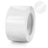 Meitaat Okrúhle priehľadné samolepiace štítky, priemer 38 mm, vodoodolné lepiace nálepky, pečate na obálky, 500 ks 1