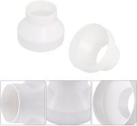 MEIYAXINWIN 150-100mm Légcsatorna Adapter Rozsdamentes Bilincsekkel Szellőzéshez 3