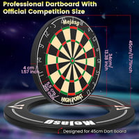 Mejasg Elektronikus Darts tábla LCD kijelzővel német hanggal, 12 nyíllal, 34 játék 355 variáció, fekete dartsautomata 1-8 játékosnak 5