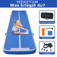 MEKETUM Légtornaszőnyeg 3m- 10 cm vastag Tornagymnasztikai Matrac Otthoni Edzéshez 5