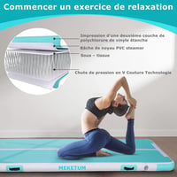MEKETUM Air Gym Track Mat 2-5m Tornaszőnyeg Jóga Fitness Otthoni Edzéshez 3