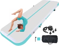 MEKETUM Tornaszőnyeg Légugrálópad 2-5m Fitness Jóga Otthoni Edzés 1