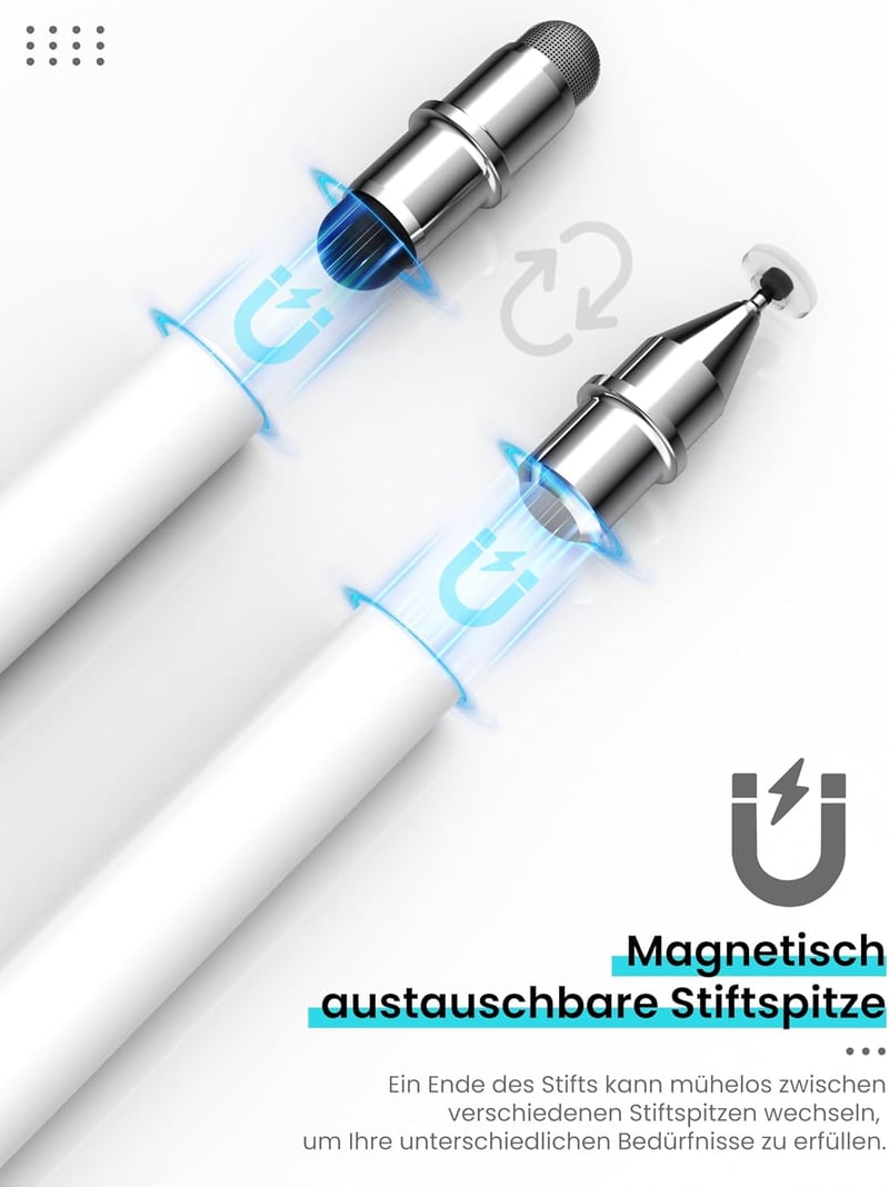 MEKO 3az1-ben mágneses stylus toll iPhone iPad Samsung Huawei Xiaomi érintőképernyőhöz