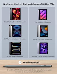 MEKO Apple Pencil Kompatibilis Érintőceruza Gumi Heggyel - Gyorstöltés és Dőlésérzékelés iPad Pro/Air/Mini Modellekhez 2018-2025

AI: I've c 2