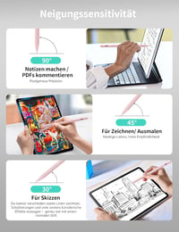 MEKO iPad Toll Gyorstöltéssel - Tenyérérzékelés és Dőlésérzékenység - Kompatibilis iPad Pro 11/12.9, iPad 6-10, Mini 5-6, Air 3-5 Generációk 6
