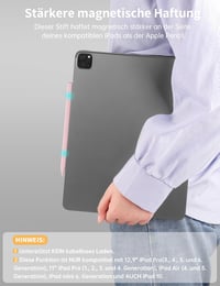MEKO iPad Toll Gyorstöltéssel - Tenyérérzékelés és Dőlésérzékenység - Kompatibilis iPad Pro 11/12.9, iPad 6-10, Mini 5-6, Air 3-5 Generációk 5