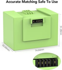 melasta ABL-D1 14.4V 2900mAh Li-ion akkumulátor iRobot Roomba i7/i8/e5/e6 porszívóhoz 6