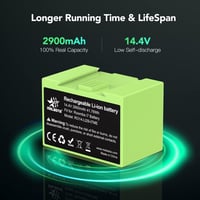 melasta ABL-D1 14.4V 2900mAh Li-ion akkumulátor iRobot Roomba i7/i8/e5/e6 porszívóhoz 2
