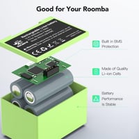 melasta ABL-D1 14.4V 2900mAh Li-ion akkumulátor iRobot Roomba i7/i8/e5/e6 porszívóhoz 5