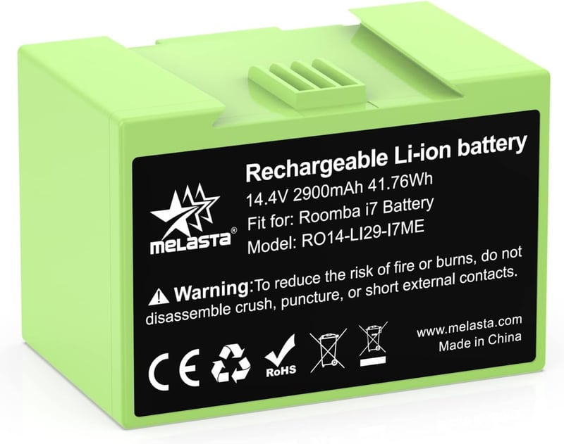 melasta ABL-D1 14.4V 2900mAh Li-ion akkumulátor iRobot Roomba i7/i8/e5/e6 porszívóhoz