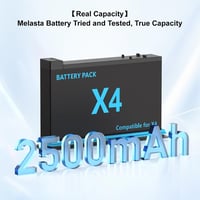 melasta Insta360 X4 csereakkumulátor és töltő szett - 3,85V 2500mAh (2 akku + 1 töltő) 2