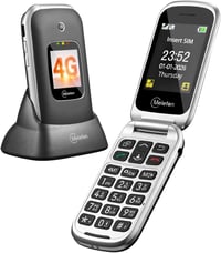 Melefon 4G Flip Mobiltelefon Időseknek Nagy Gombokkal és SOS Gombbal 1