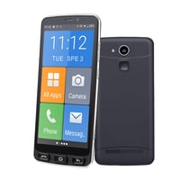 Melefon 4G pametni telefon za starije osobe, 5,5", velike ikone, Android, 2400 mAh - crni 1