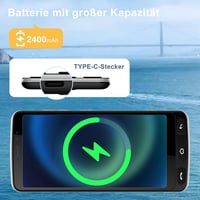 Melefon 4G Időseknek Mobiltelefon 5.5" Nagy Ikonok Android GPS Bluetooth WiFi Fekete 5