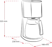 Melitta 1017-08 Enjoy Toptherm Filter Coffee Machine, Stainless Steel, Black 3
