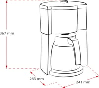 Melitta Aroma Selector Look V Perfection kávéfőző 1,25 literes 6