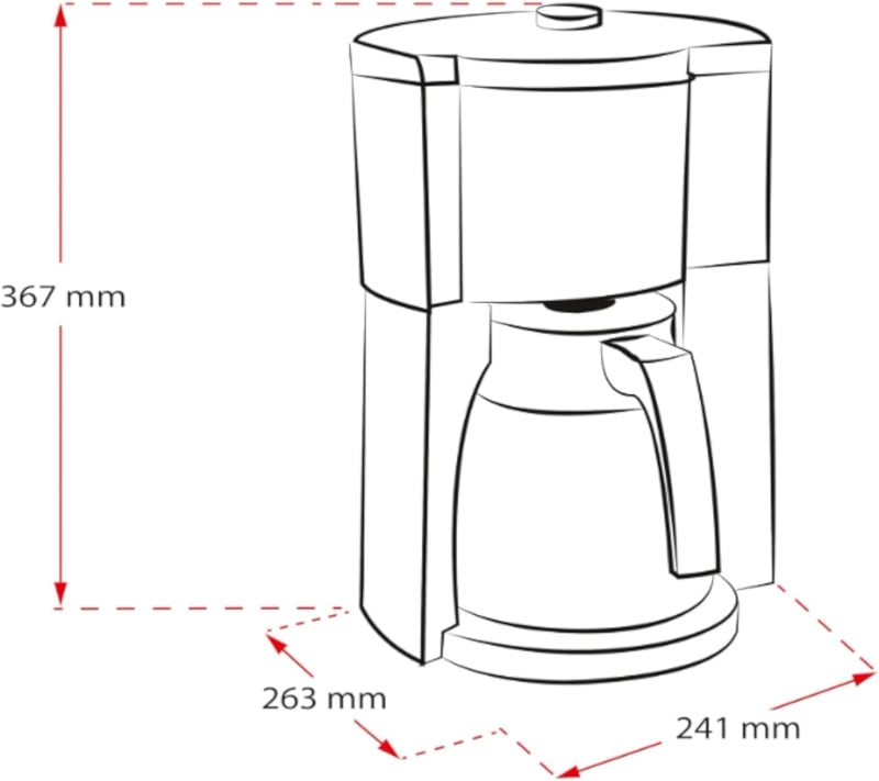 Melitta Aroma Selector Look V Perfection kávéfőző 1,25 literes