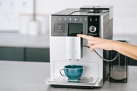Espressor automat Melitta CI Touch cu sistem de lapte, râșniță integrată și spumator de lapte, Espresso și Cappuccino, 1,8 L, Argintiu 4