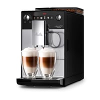 Automatický kávovar Melitta Latticia OT F300-101 s mliečnym systémom, tichým mlynčekom, funkciou One Touch, 1,5 l nádržkou na vodu, strieborná/čierna 2