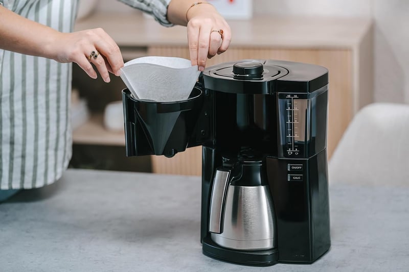 Melitta Look Therm Filter Coffee Maker with Thermal Jug and Removable Water Tank for up to 10 Cups of Coffee, Black