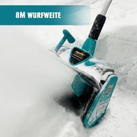Mellif 18V Makita akkus hótolómaró 900W, 33,5cm munkaszélesség 3