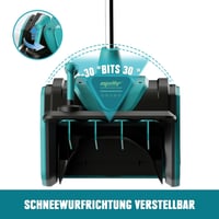 Mellif 18V Makita akkus hótolómaró 900W, 33,5cm munkaszélesség 4