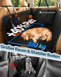MellowMates Nepremokavá autodeka pre psov z PU kože 137x64 cm, oranžová – Ochranný poťah na sedadlo pre psov 2