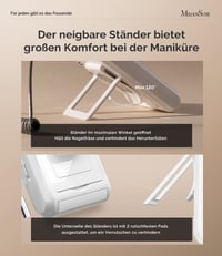 MelodySusie 2 az 1-ben Elektromos pilník na nechty s klipom a stojanom pre nechtové dizajnérky a profesionálky 4