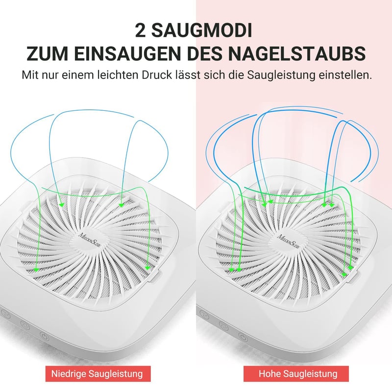 MelodySusie DR-3011 Körmös Porszívó Szűrővel, Professzionális Porfelszívó Manikűrhöz