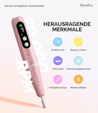 MelodySusie PC90G prenosná bezdrôtová brúska na nechty v tvare pera a manikúrový prístroj 2