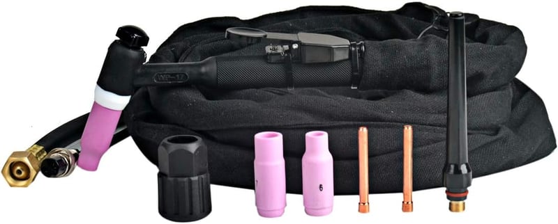 MELTSTAR WP17 SR17 TIG Hegesztőpisztoly 4m 150A Léghűtéses M16x1.5 Csatlakozással 2 Pólusú Vezérlőkábellel