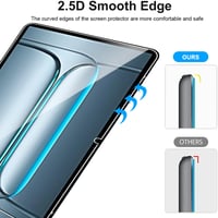Folie de protecție din sticlă securizată MEMELOKA pentru tabletă OnePlus Pad Lite / OPPO Pad SE de 11 inchi, 2 bucăți, duritate 9H, rezistentă la zgârieturi și amprente 3