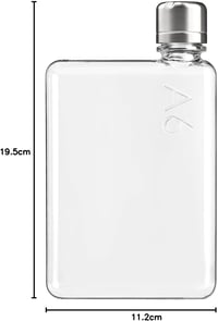 memobottle A6 Lapos Kulacs 375ml - BPA Mentes Fémhatású Ivópalack Edzéshez és Mindennapi Használatra 7