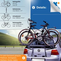 Nosič bicyklov Menabo Steel Bike – Bezpečný a stabilný držiak na bicykle na auto 5