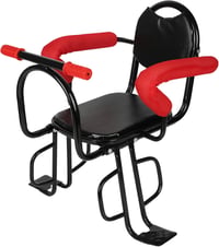 MENAYODA gyermek kerékpár hátsó ülés, 45 kg terhelhetőség, csúszásmentes támla - Black, 38*23*20 1