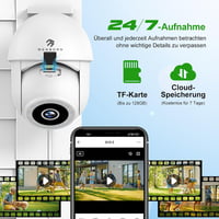 Menborn 2.5K kültéri megfigyelő kamera 360° látószöggel, éjszakai színes képpel 7