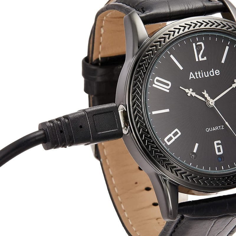 Menborn Okosóra Fekete Bőr Szíjjal - Leather Strap