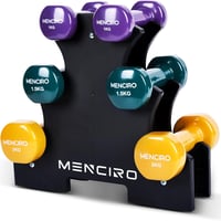 MENCIRO 2 db Súlyzó Szett 2 kg Férfiaknak és Nőknek Otthoni Edzéshez 1