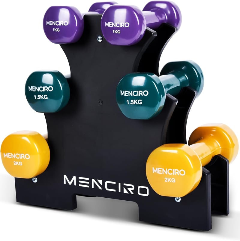 MENCIRO 2 db Súlyzó Szett 2 kg Férfiaknak és Nőknek Otthoni Edzéshez