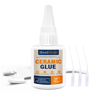 Adeziv ceramic MendMight, rezistent la căldură, lavabil în mașina de spălat vase - transparent - 30 g