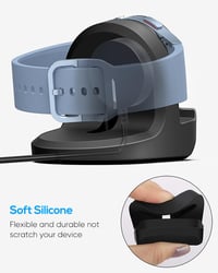 MENEEA Töltőállvány Samsung Galaxy Watch Ultra/8/7/6 Okosórákhoz - Csúszásgátló Szilikon Tartó Kábelrendezővel

AI: I've created a concise H 6