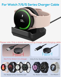 MENEEA Töltőállvány Samsung Galaxy Watch Ultra/8/7/6 Okosórákhoz - Csúszásgátló Szilikon Tartó Kábelrendezővel

AI: I've created a concise H 2