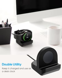 MENEEA Töltőállvány Samsung Galaxy Watch Ultra/8/7/6 Okosórákhoz - Csúszásgátló Szilikon Tartó Kábelrendezővel

AI: I've created a concise H 7