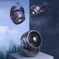 Stolný USB ventilátor MENQANG s 3 rýchlosťami, rotáciou o 360°, tichý, na použitie v kancelárii, aute aj doma 3